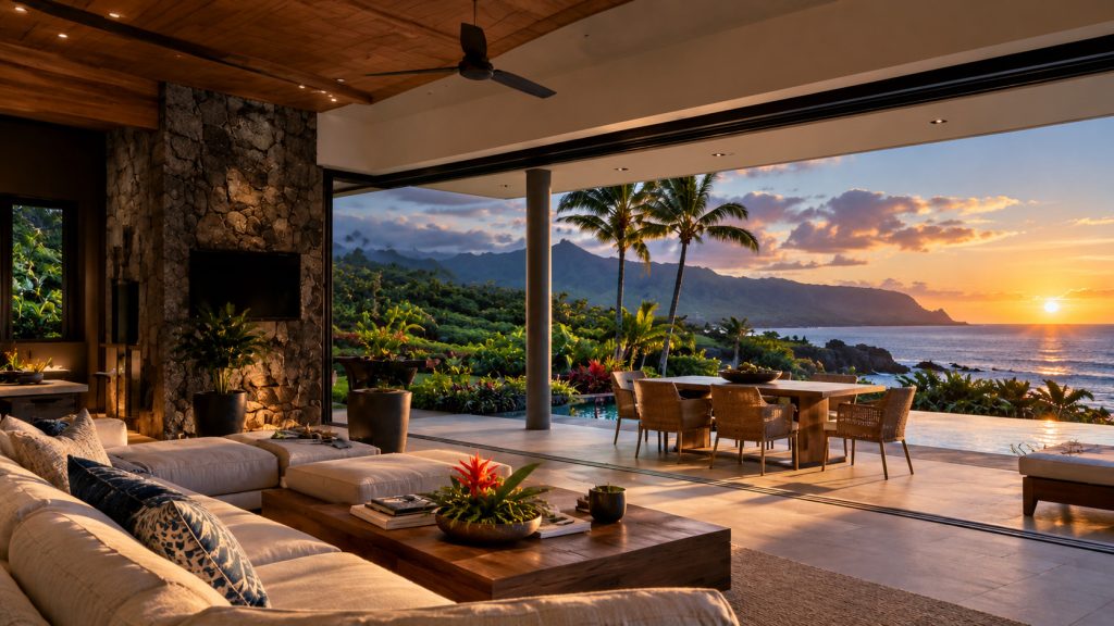 Integrated smart home in a luxury Kauai residence